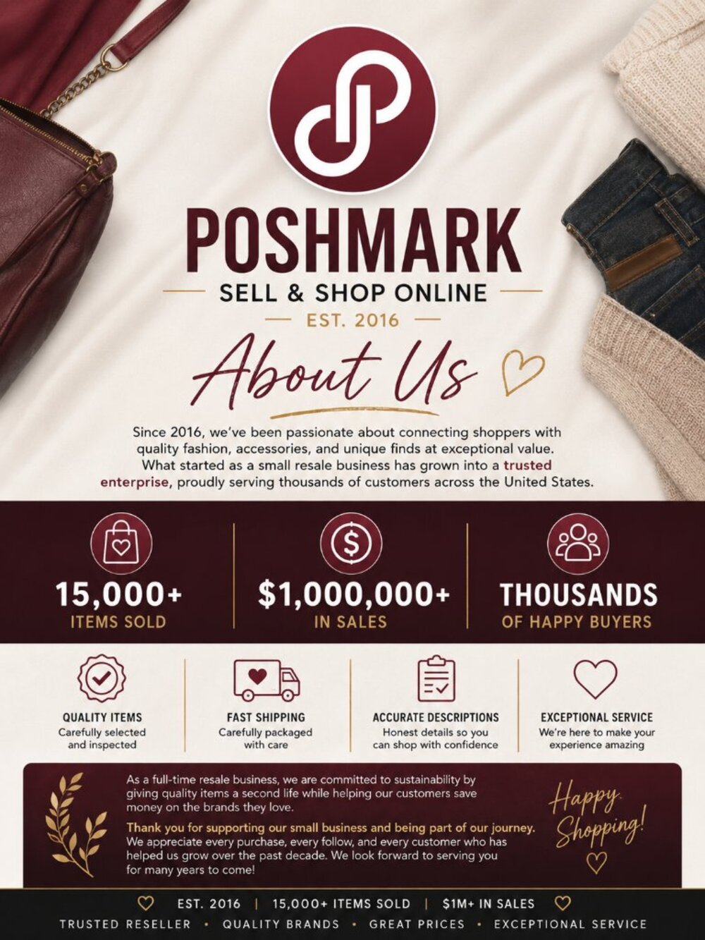 Welcome to our Poshmark Enterprise Store!